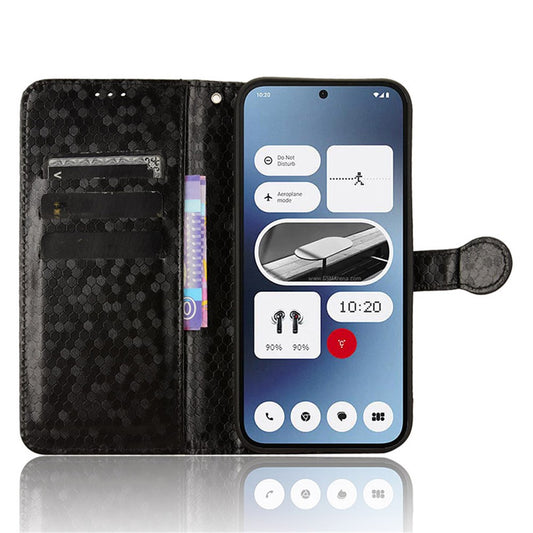Nothing Phone (2a) Plus / Phone (2a) Wallet-Handyhülle – Mit Magnetverschluss & Punktmuster