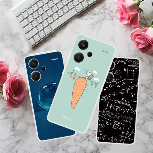 Xiaomi Redmi Note 13 Pro+ 5G Handyhülle – TPU- mit Musterdruck auf der Rückseite