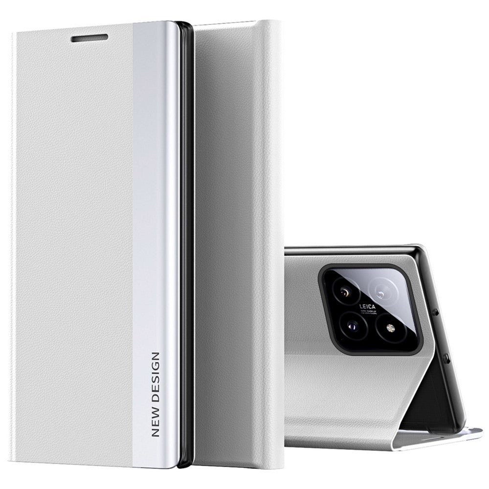 For Xiaomi 14 Pro Stand Case Drop-Proof PC+Leather Phone Guard Cover