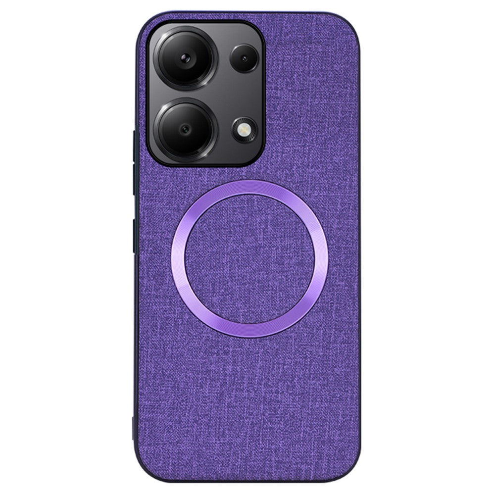 For Xiaomi Redmi Note 13 Pro 4G / Poco M6 Pro 4G Case TPU+Cloth Phone Cover Magnetic Case