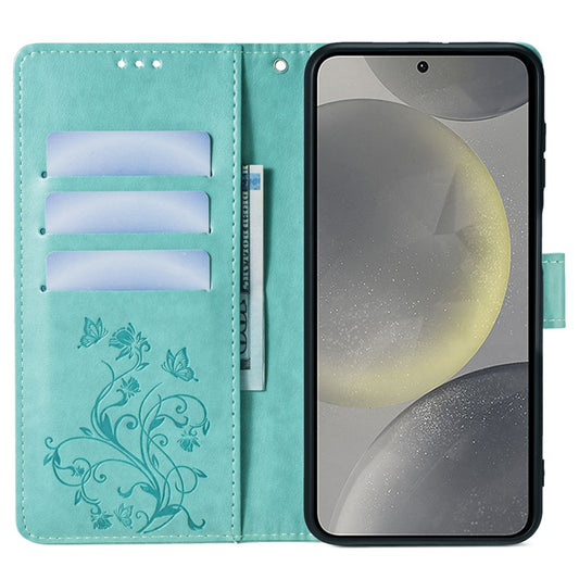 Galaxy S23 FE Schutzhülle – Mit Blumens- & Schmetterlingsmuster & Riemen
