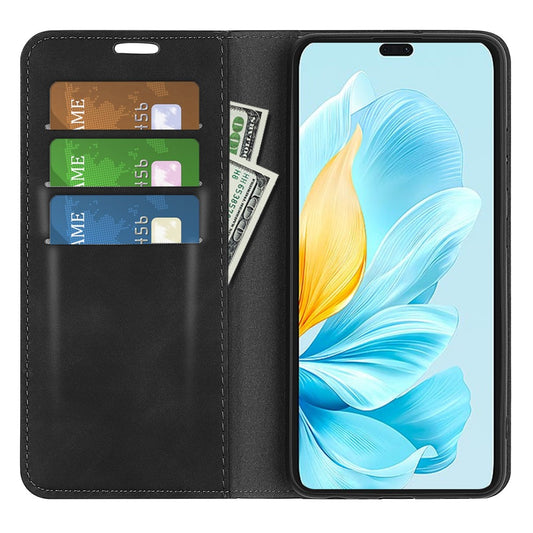 Honor 200 Lite Handyhülle – Kartenfächer hautfreundlich Leder Flip