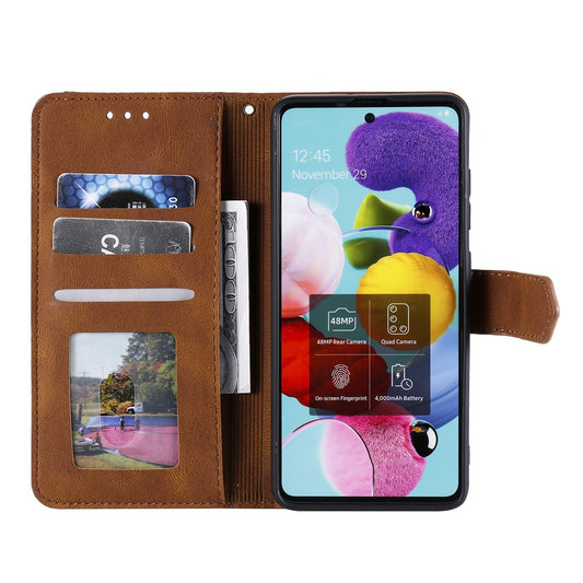 Honor 200 Lite Handyhülle – Fall Spleißen Nähte Leder Standfunktion Brieftasche Telefon Abdeckung