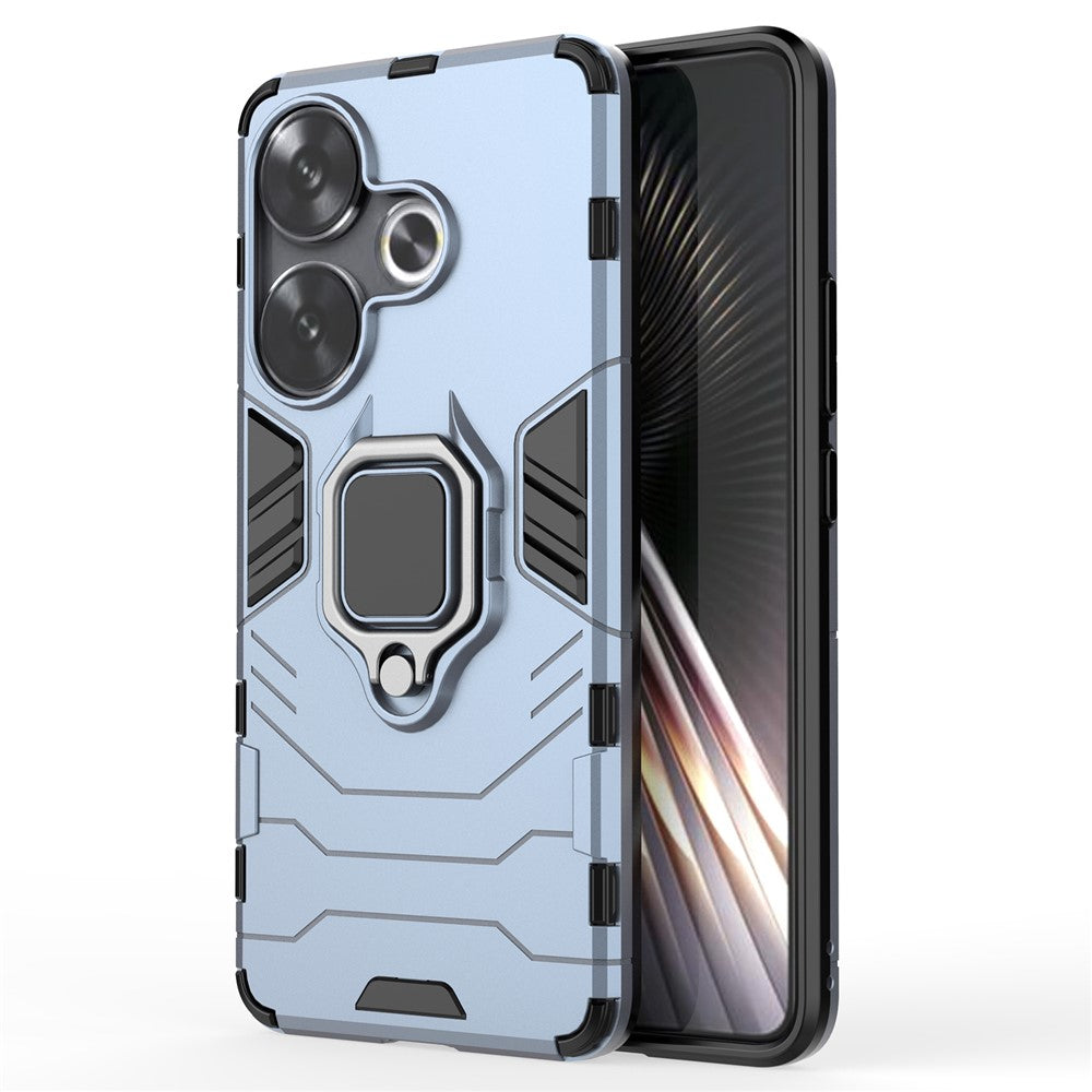 For Xiaomi Redmi Turbo 3 5G / Poco F6 5G Case Ring Holder Kickstand PC+TPU Phone Cover