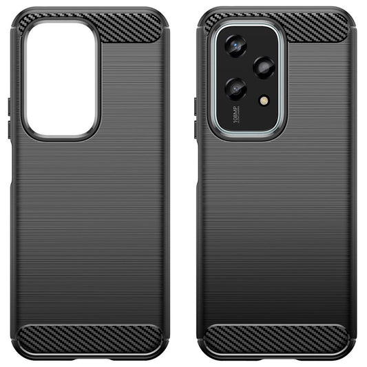 Honor 200 Lite Handyhülle – Weiche TPU- mit Kohlefaser-Textur