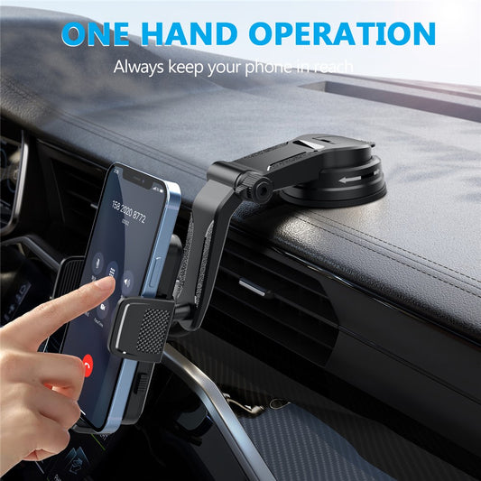 Auto-Handyhalterung – Mit 360°-Drehung, verstellbarem Arm & Saugnapfhalterung