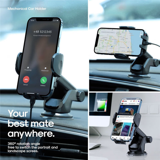 Auto-Handyhalterung – JOYROOM JR-ZS259 Car Dashboard Suction Cup Mount Bracket Holder JOYROOM JR-ZS259 Auto-Armaturenbrett-Saugnapfhalterung für 4,7-6,9-Zoll-Mobiltelefone