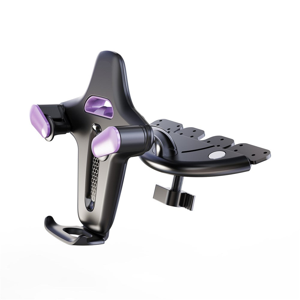 Car Phone Holder CD Slot Mount 360 Degree Rotating Y-Shape Design Universal Car Phone Stand
