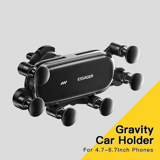 Auto-Handyhalterung – ESSAGER WEICHI Series Car Gravity Phone Mount Air Vent Phone Holder with 360-degree Rotating Ball for 4.7-6.7 inch Mobile Phones