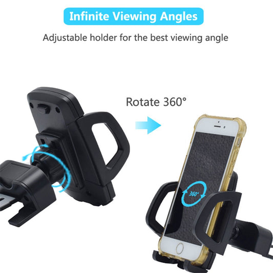 Auto-Handyhalterung – Universal Auto Car CD Slot Phone Mount Auto-Auto-CD-Slot-Telefonhalterung für die Navigation beim Fahren. 360-Grad-drehbarer Handyhalter mit verstellbarem Clip