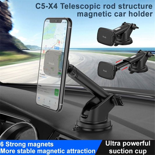 Auto-Handyhalterung – IMAK C5-X4 Teleskopstange Magnetischer Autohalter Saugnapf Basis Handyhalterung
