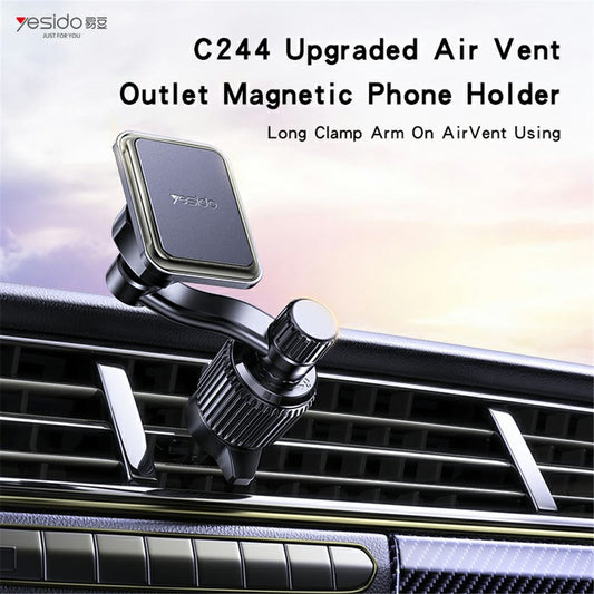 Auto-Handyhalterung – YESIDO C244 Auto Air Vent Telefon Halterung Rotation Magnetische Absorption Handy Halter Halterung