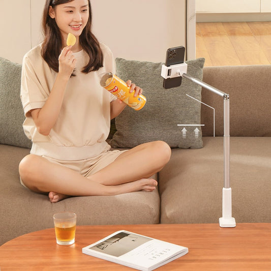 Stativ oder Selfie-Stick – X6 Adjustable Phone Stand Bedside Desktop Cell Phone Clamp Holder X6 Verstellbarer Telefonständer am Bett, Schreibtisch-Handy-Klemmhalter für Selfie/Livestream/Videoaufzeichnung