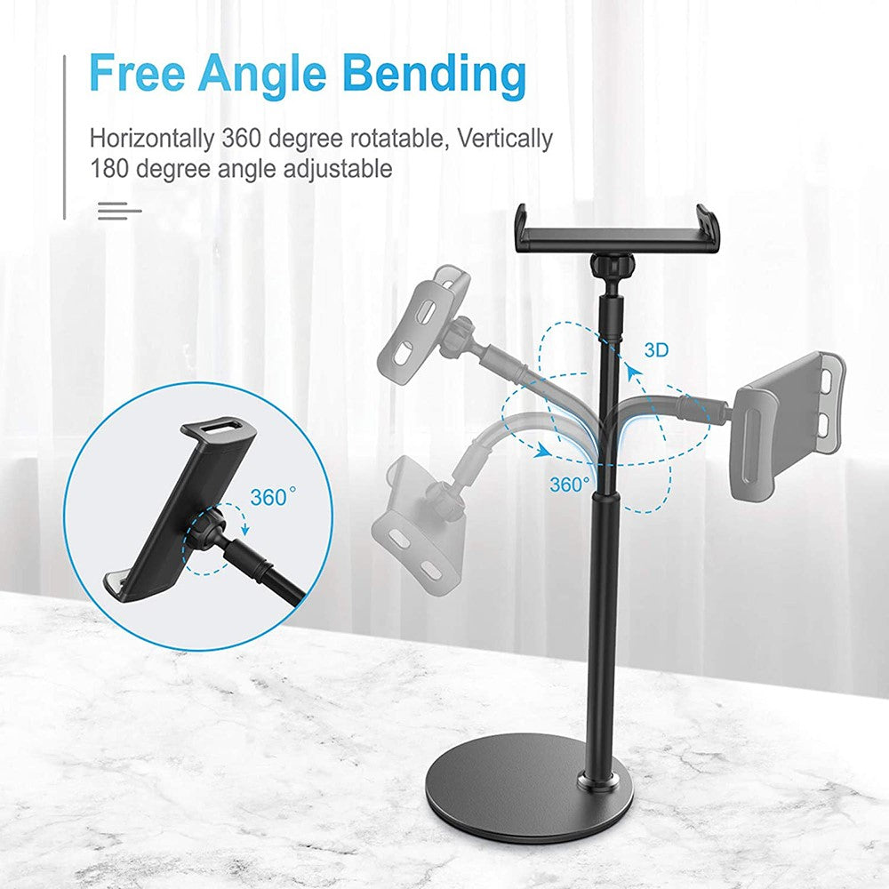 ZM-15 360° Rotatable Tablet Stand Desktop Phone Holder for 4.7-10.5inch Cell Phone iPad