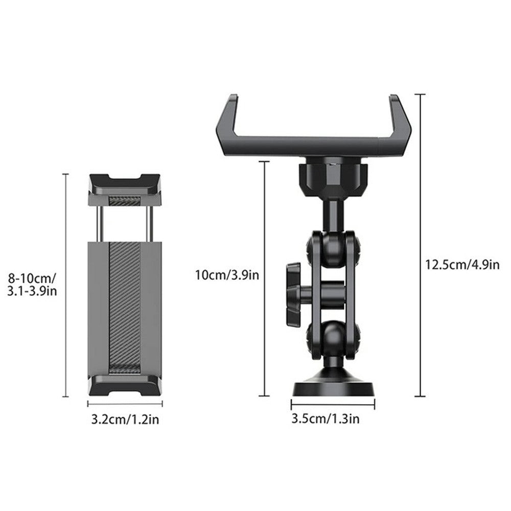 X037 360 Degree Adjustable Cellphone Bracket with Magnetic Base Phone Holder for Gym Equipment