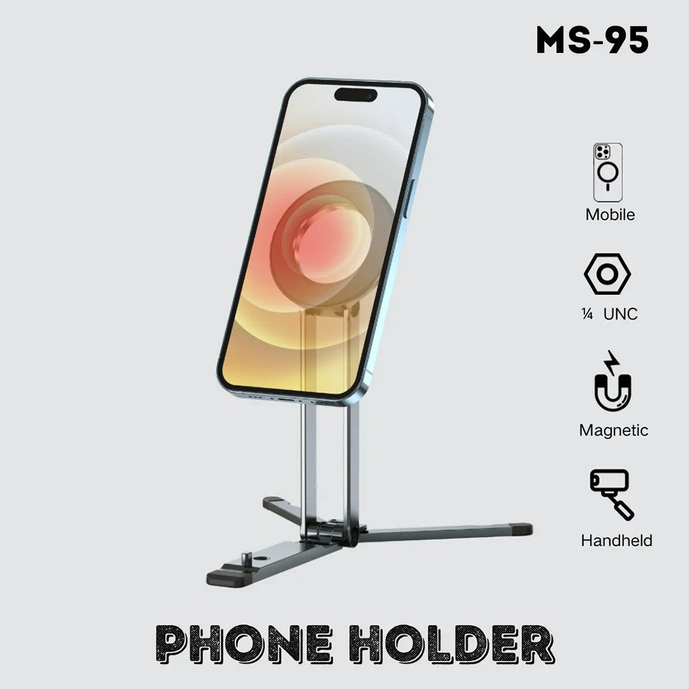 JMARY MS-95 Magnetisches Tischstativ – Faltbar, 180° drehbar, für iPhone