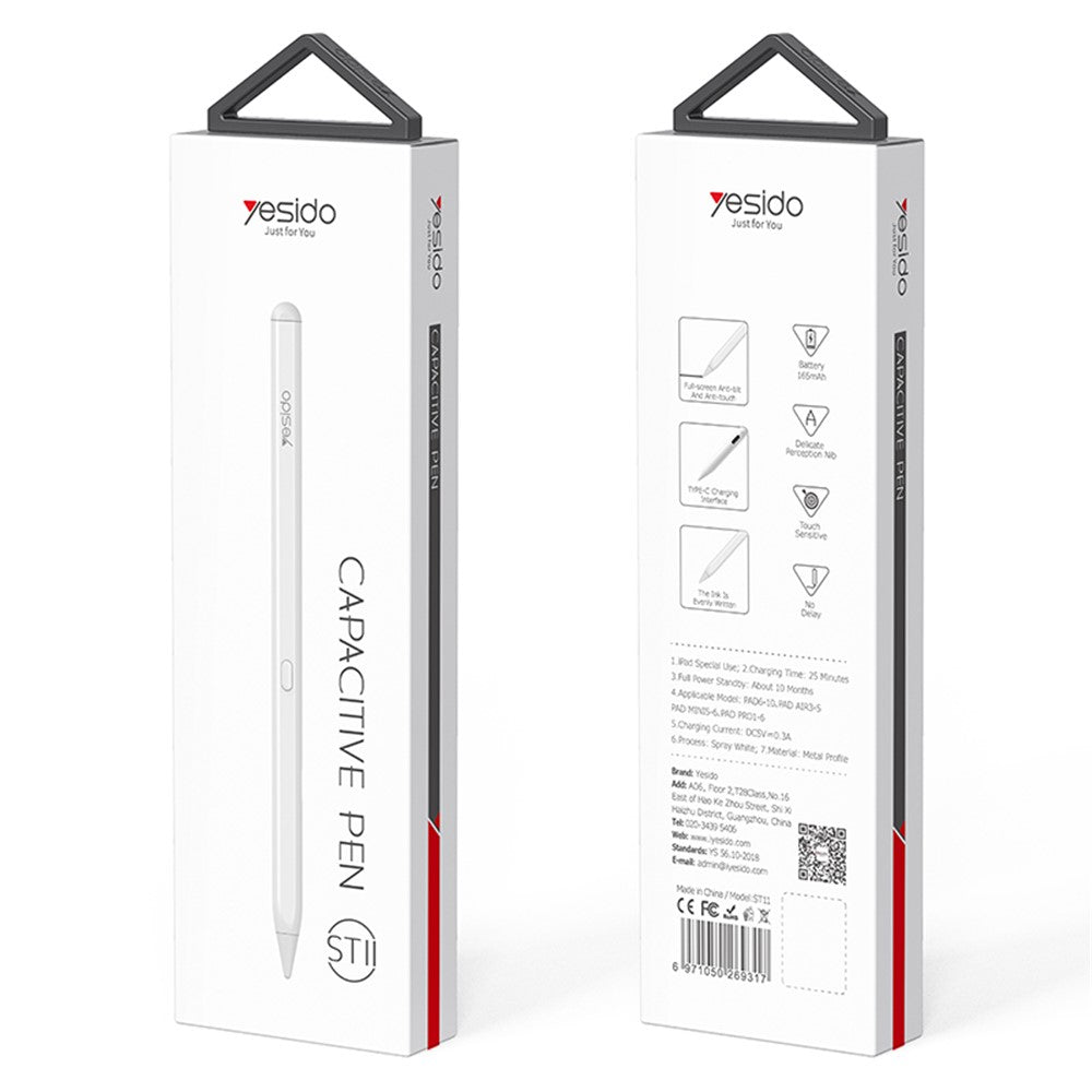 YESIDO ST11 Magnetischer aktiver kapazitiver Stift – Schreib- & Zeichnenwerkzeug