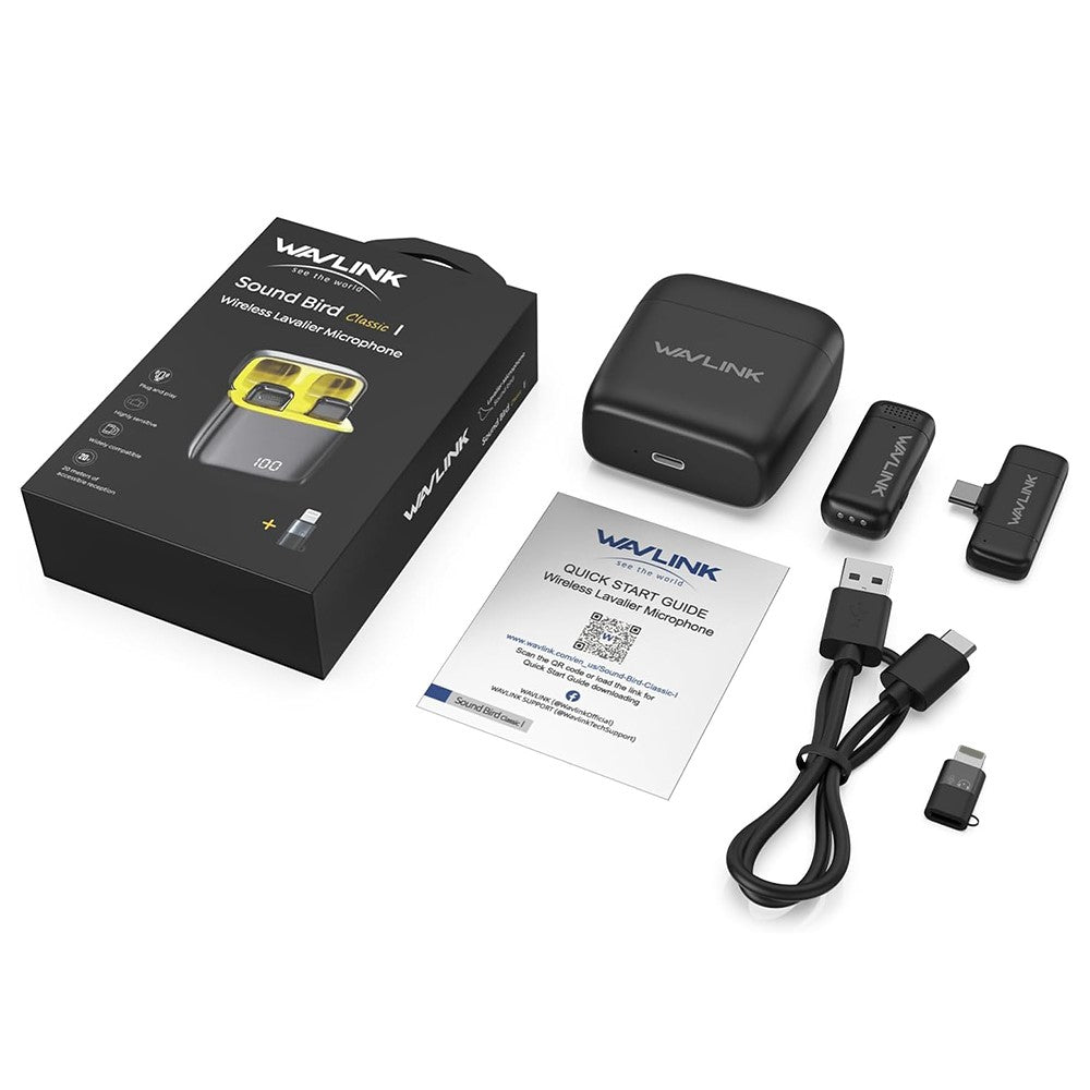 WAVLINK WS-WAJ606C1 Drahtloses Lavalier-Mikrofon – Für iPhone 16