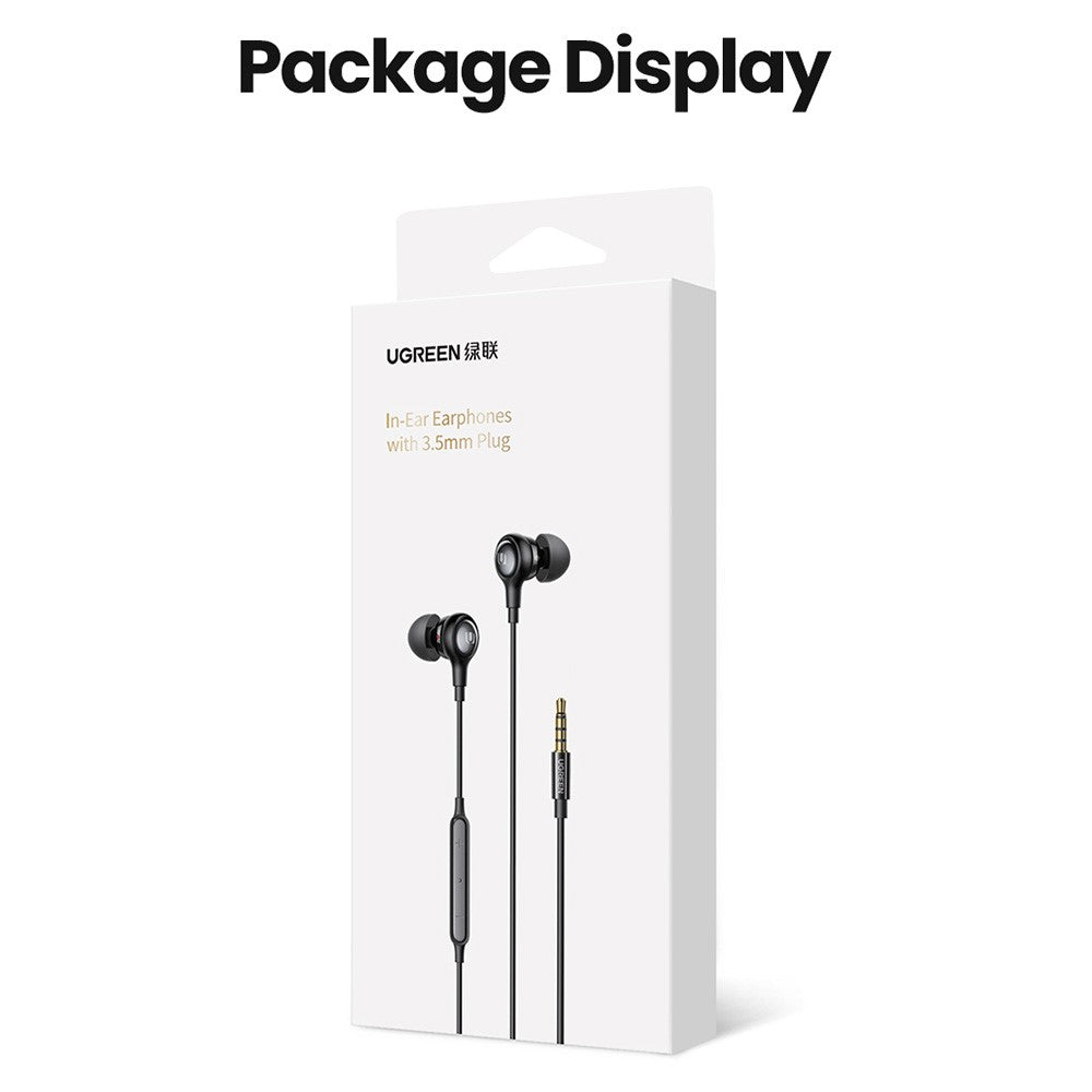 UGREEN 30637 In-Ear Kopfhörer – Mit Stereo-Surround, Gaming-Headset, 3,5-mm-Audioanschlusskabel, für Android