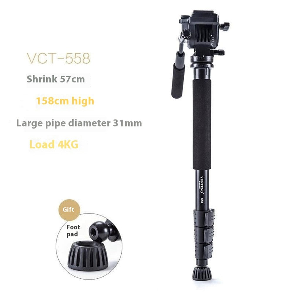 Yunteng VCT-558 Monopod – Mit Hydraulikflüssigkeit, für Canon, Nikon, Sony Kameras, DV & DSLR-Videorecorder
