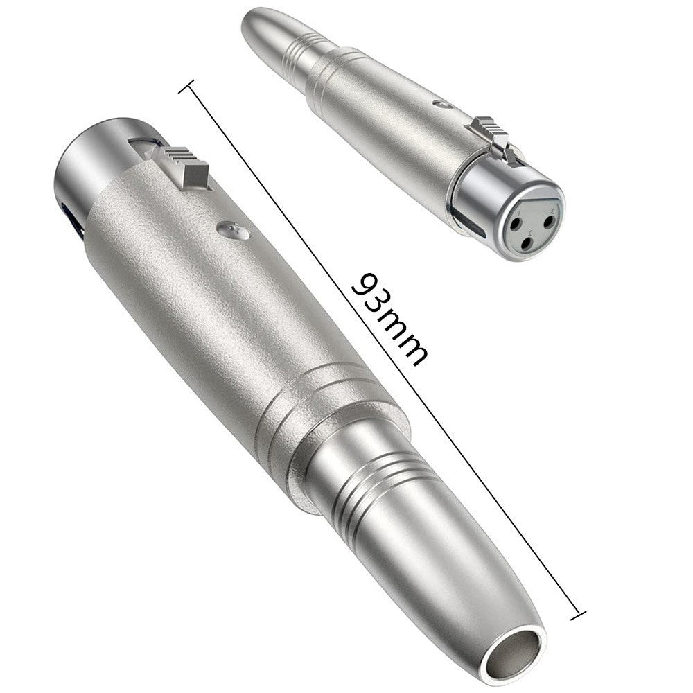 JUNSUNMAY XLR-Buchse auf 6,35-mm-TRS-Buchse Audioadapter Mikrofonanschluss Audiogeräte-Konverter