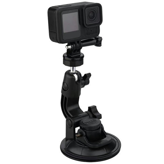 Auto-Handyhalterung – 9cm Car Suction Cup Mount 360 Degrees Adjustable Camera Holder 1 / 4 Thread Stand Bracket for GoPro Camera Phone
