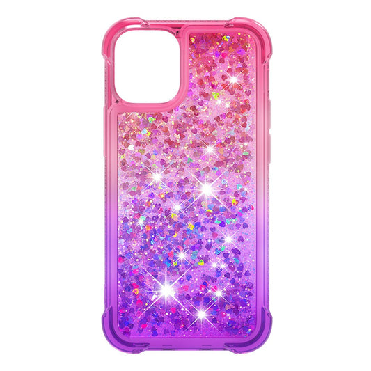 iPhone 12 Pro Max Glitter-Hülle – Farbverlauf mit funkelndem Puder