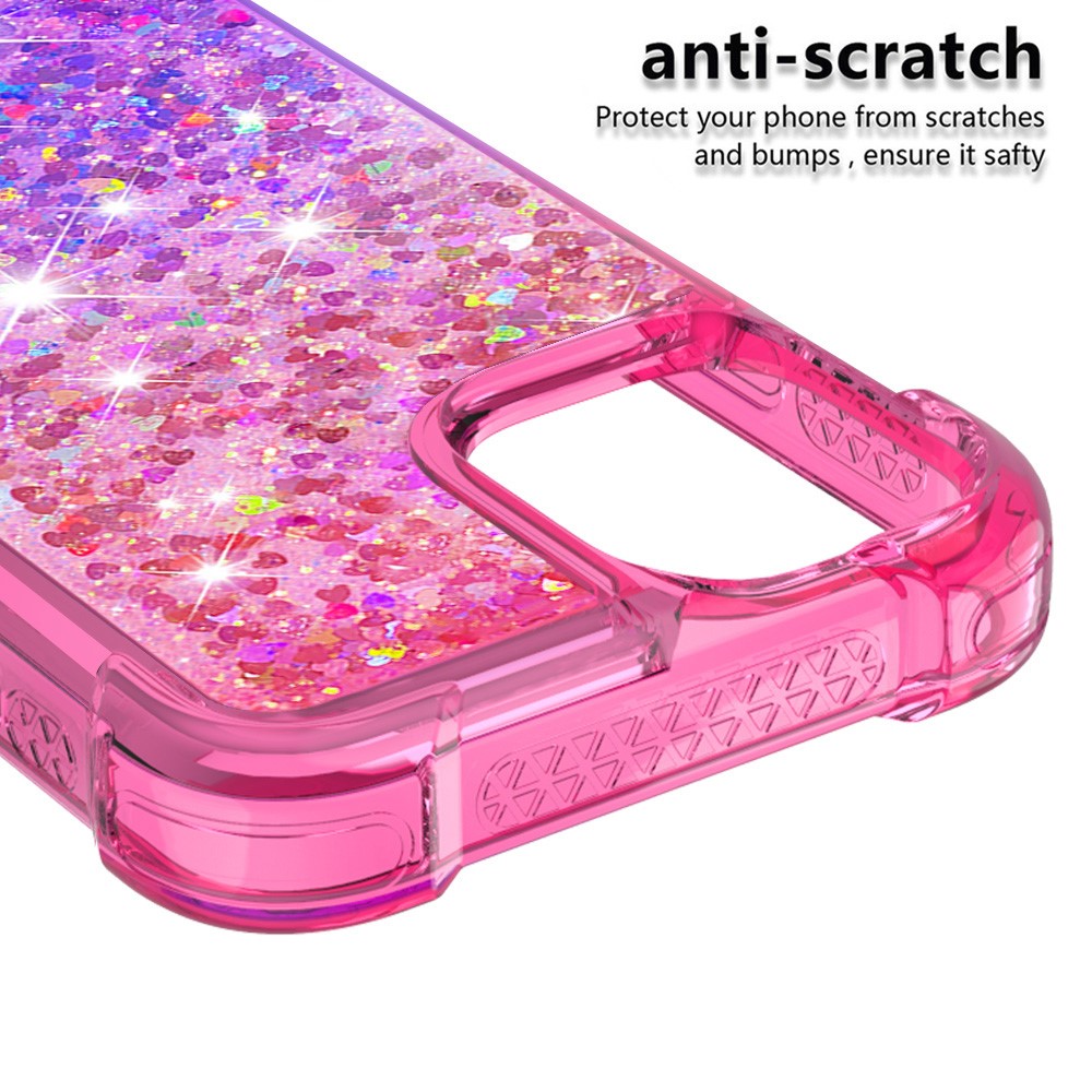 iPhone 12 Pro Max Glitter-Hülle – Farbverlauf mit funkelndem Puder