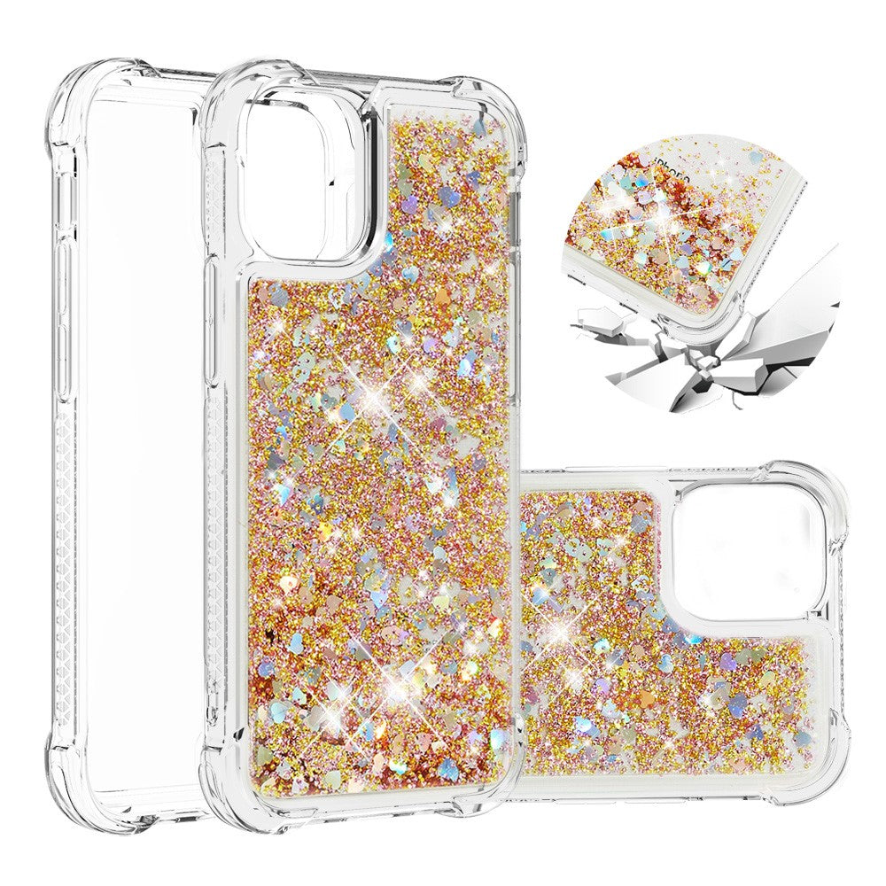 iPhone 12 Pro / 12 Glitzer-Hülle – Stoßfest & mit Treibsand