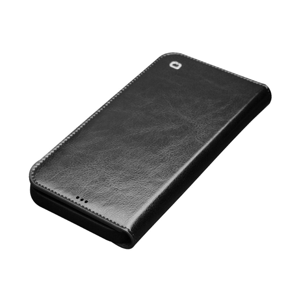 iPhone 12 / 12 Pro Echtleder-Handyhülle – Geldbörse & Standfunktion