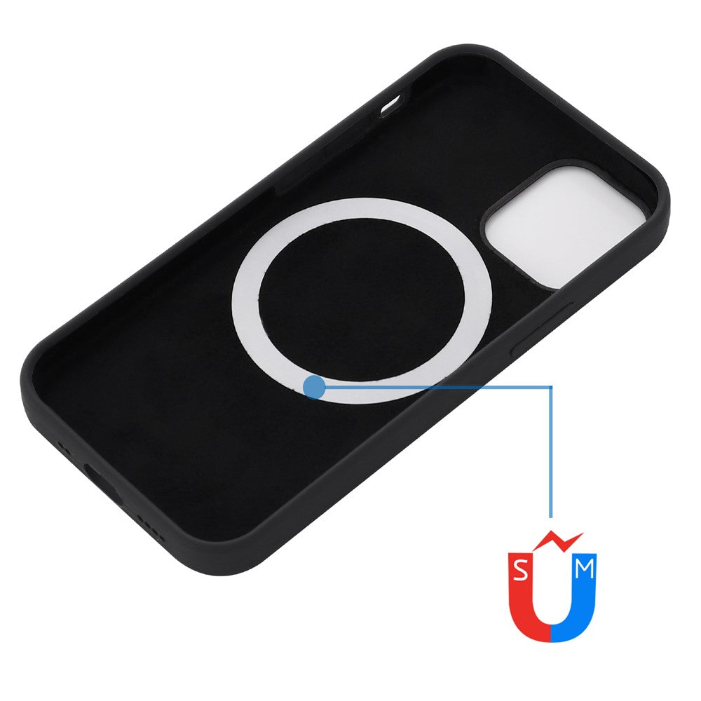 iPhone 12 mini Magnetische Silikonhülle – Stoßfest