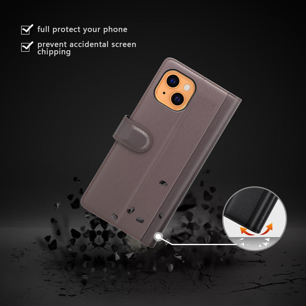 iPhone 13 mini Echtleder Hülle mit Kartenfach