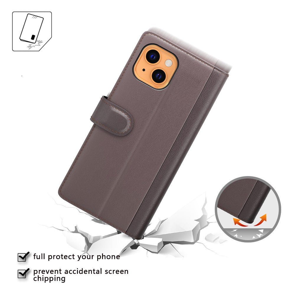 iPhone 13 mini Echtleder Hülle mit Kartenfach