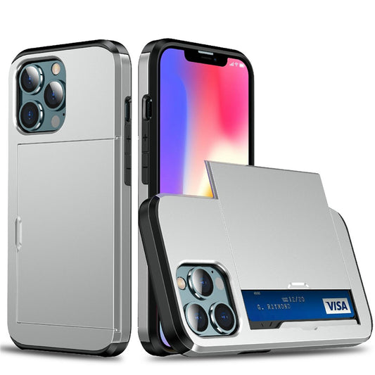 iPhone 13 Pro Schiebekartensteckplatz-Hülle – Mit Kratzfestem Design
