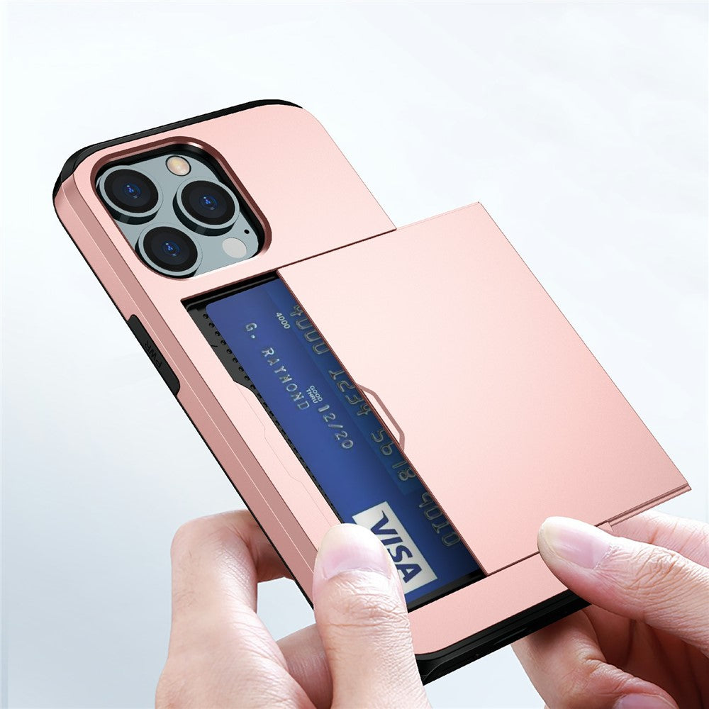 iPhone 13 Pro Schiebekartensteckplatz-Hülle – Mit Kratzfestem Design