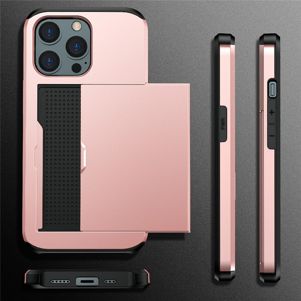 iPhone 13 Pro Schiebekartensteckplatz-Hülle – Mit Kratzfestem Design