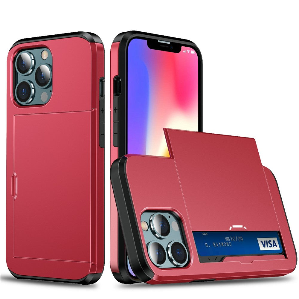 iPhone 13 Pro Schiebekartensteckplatz-Hülle – Mit Kratzfestem Design