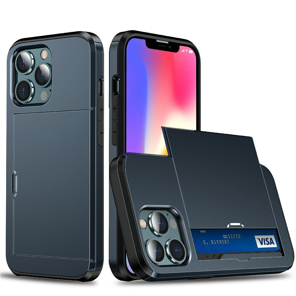iPhone 13 Pro Schiebekartensteckplatz-Hülle – Mit Kratzfestem Design