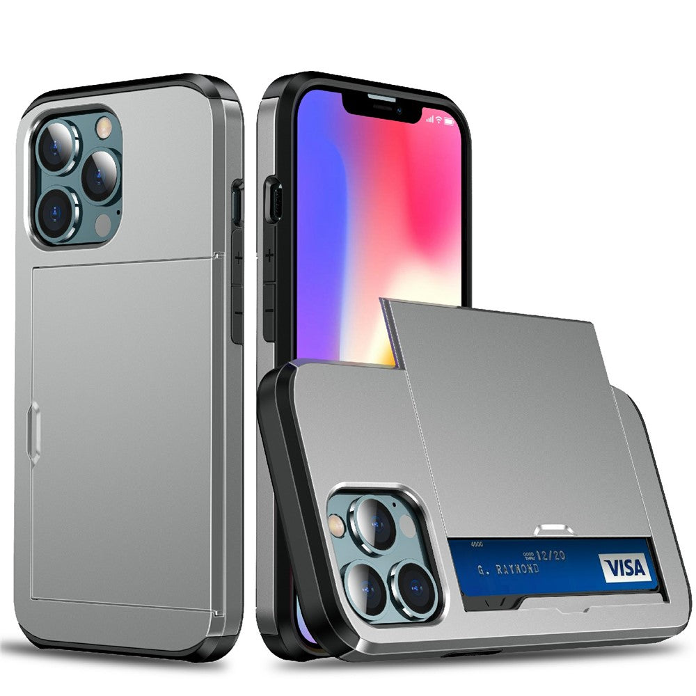 iPhone 13 Schiebekartensteckplatz-Hülle – Mit Kratzfestem Design