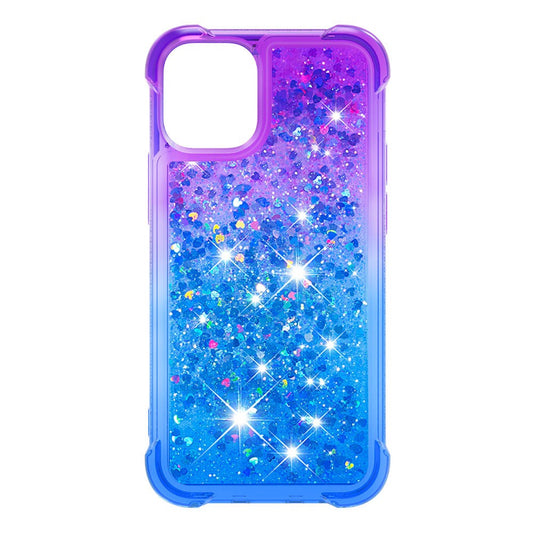 iPhone 13 Pro Max Glitter-Hülle – Farbverlauf mit funkelndem Puder