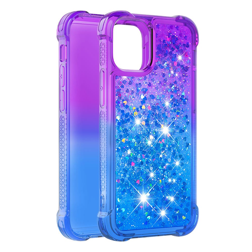 iPhone 13 Pro Max Glitter-Hülle – Farbverlauf mit funkelndem Puder