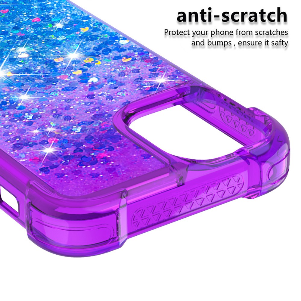 iPhone 13 Pro Max Glitter-Hülle – Farbverlauf mit funkelndem Puder