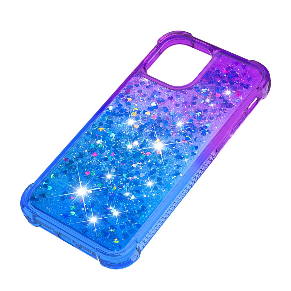 iPhone 13 Pro Max Glitter-Hülle – Farbverlauf mit funkelndem Puder