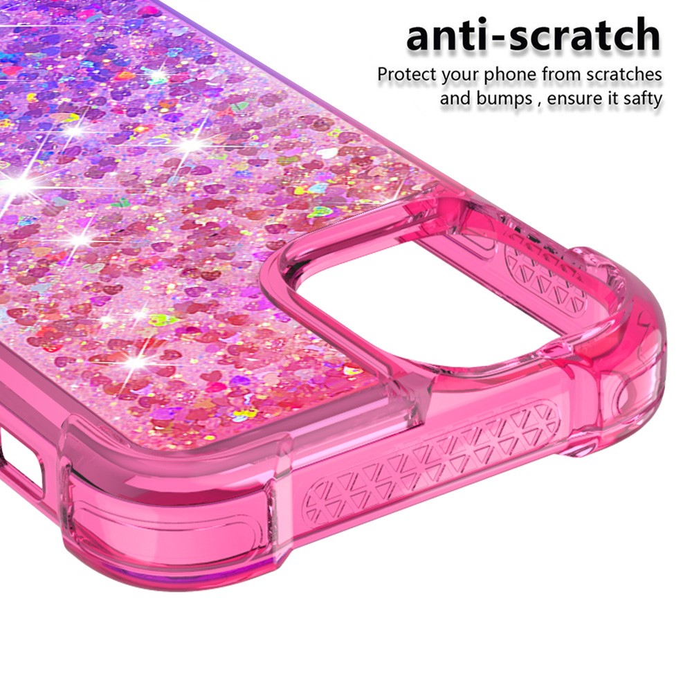 iPhone 13 Pro Glitter-Hülle – Farbverlauf mit funkelndem Puder