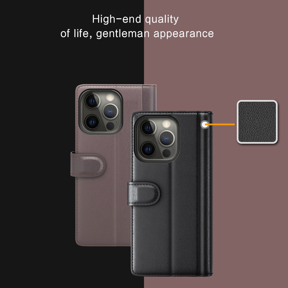 iPhone 13 Pro Echtleder Hülle mit Kartenfach