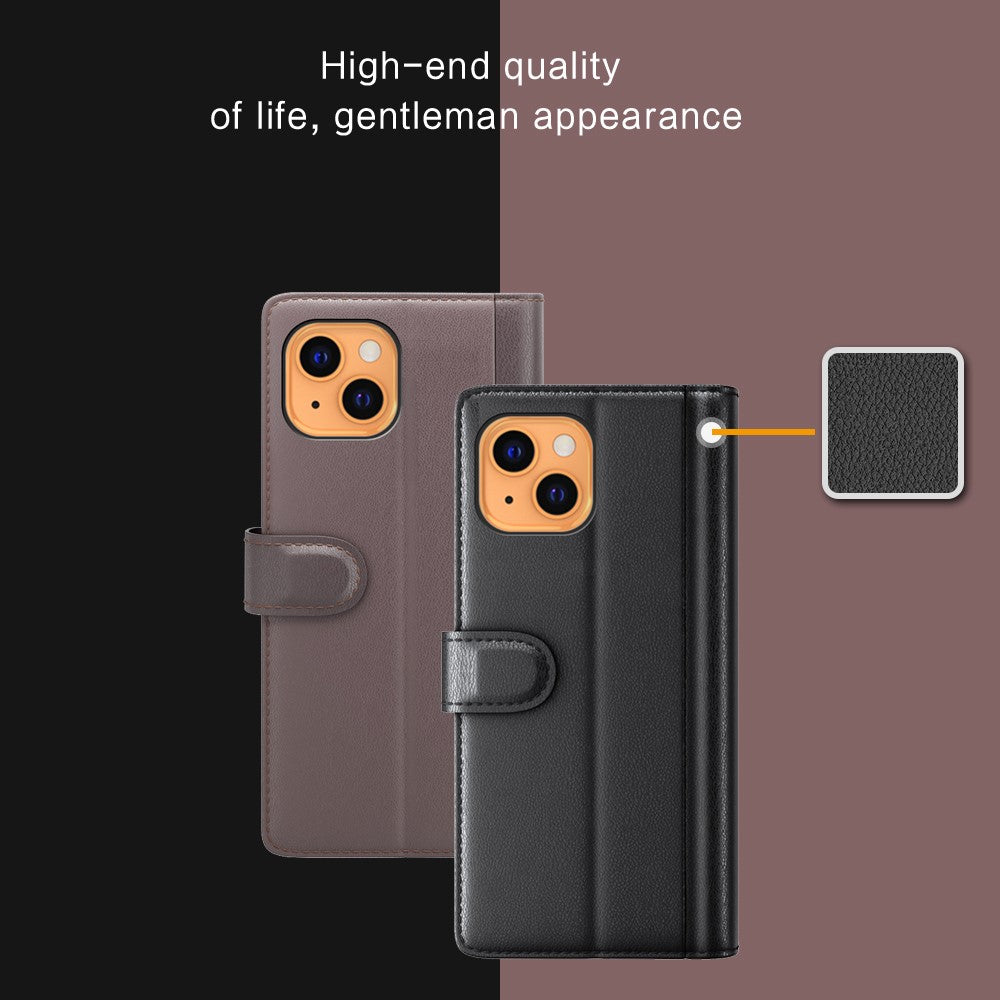 iPhone 13 Echtleder Hülle mit Kartenfach