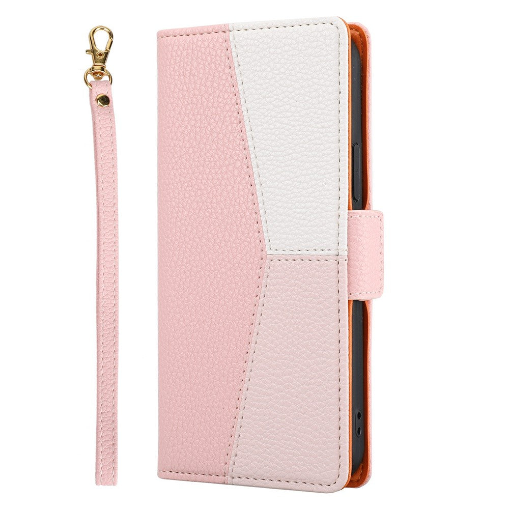 iPhone 12 /12 Pro Wallet Hülle – Litchi-Textur