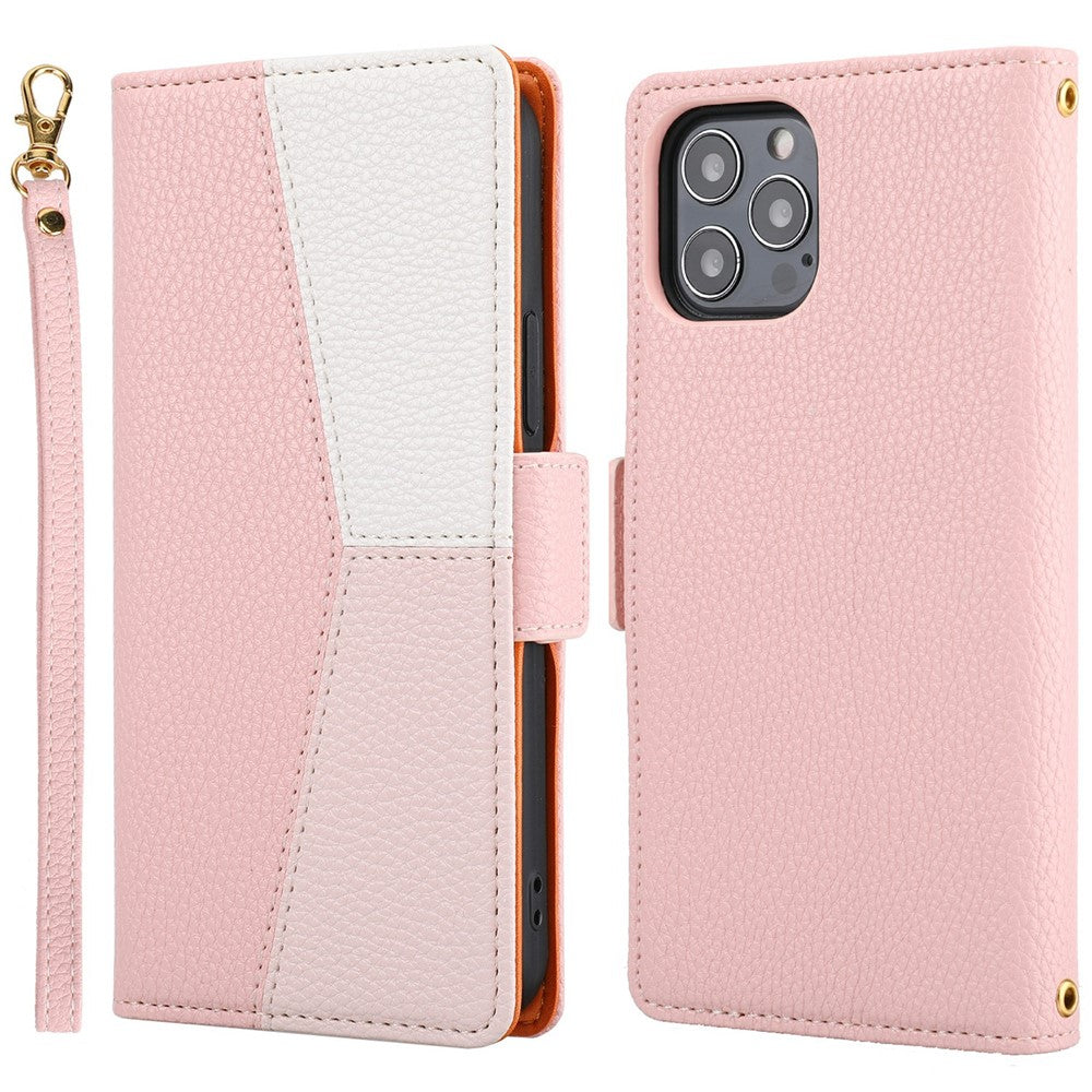 iPhone 13 Pro Wallet Hülle – Litchi-Textur