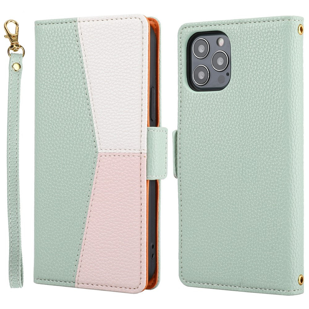 iPhone 13 Pro Wallet Hülle – Litchi-Textur