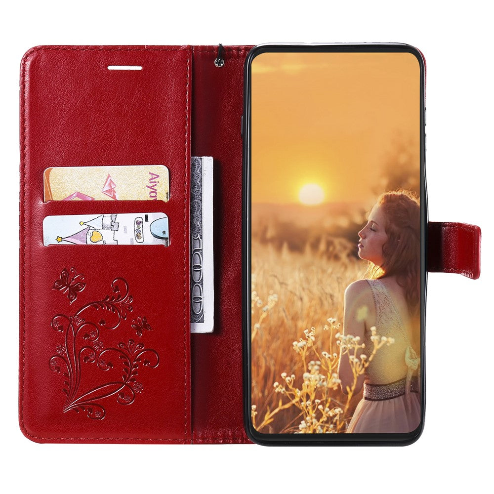 iPhone 13 Wallet-Hülle – Schmetterling Aufgedruckt & Mit Ständer und Riemen